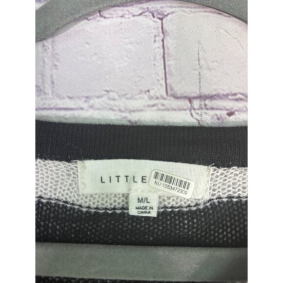 Striped Contrast Sweater With Orange Cuffs By Little Lies Anthropologie - Picture 4 of 11